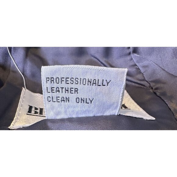 Vintage Y2K Brass Plum Gray Leather Pencil Skirt Jr Size 3 Midi‎ Zipper Mob Wife - Picture 14 of 16